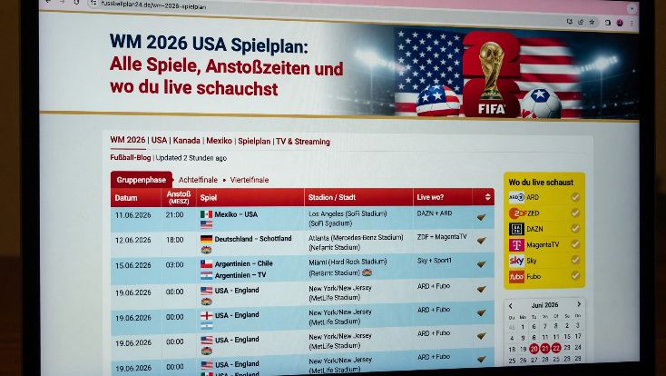 WM 2026 USA Spielplan: Alle Spiele, Anstoßzeiten und wo du live schaust